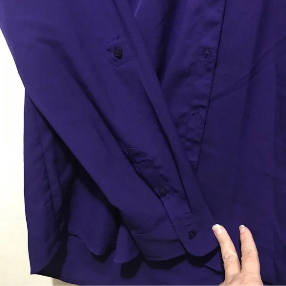 Talbots Button Down Cute Work Wear blouse M - Picture 3 of 9